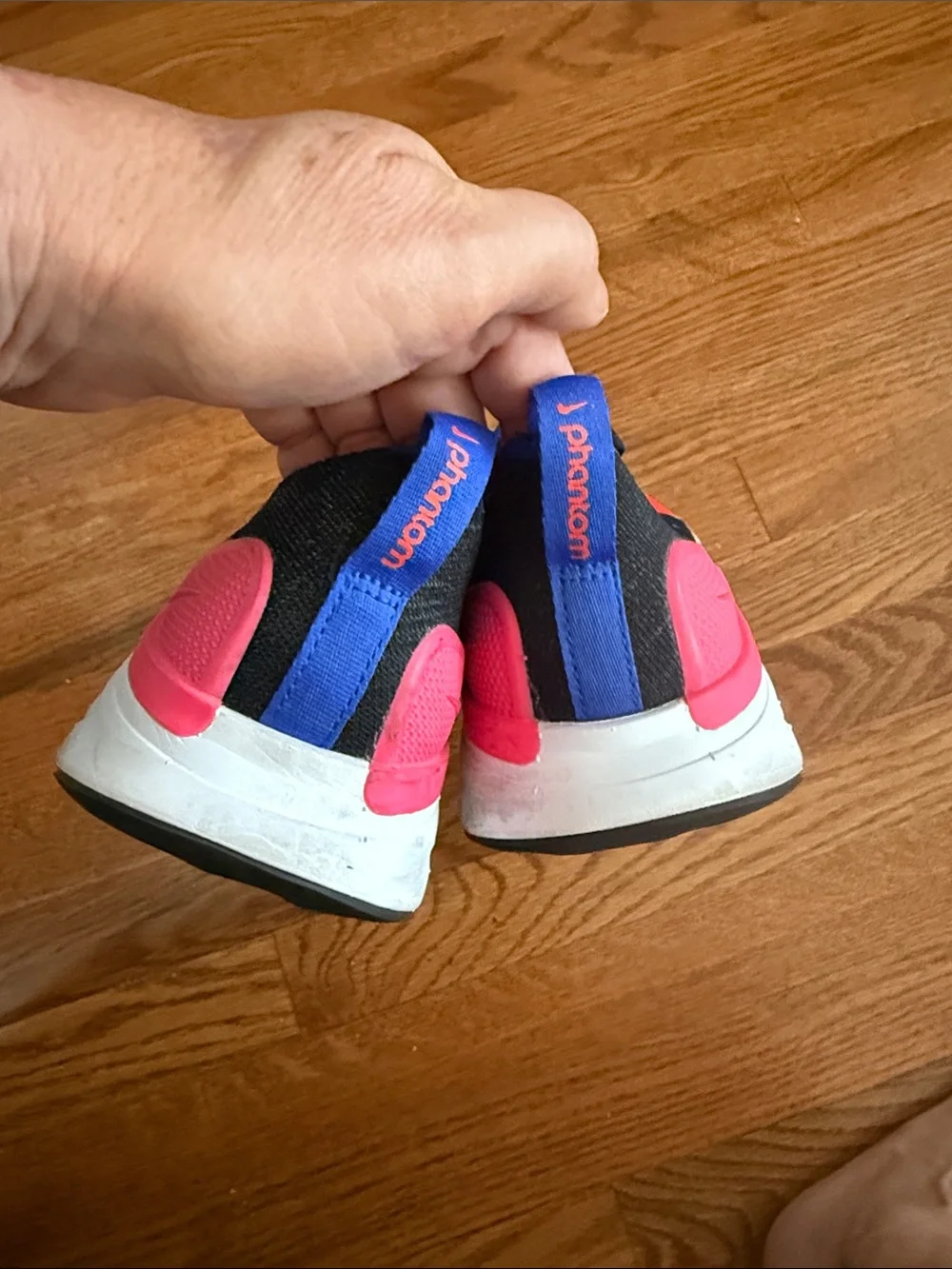 Nike Slip-On Athletic Shoes in Red pink and Black